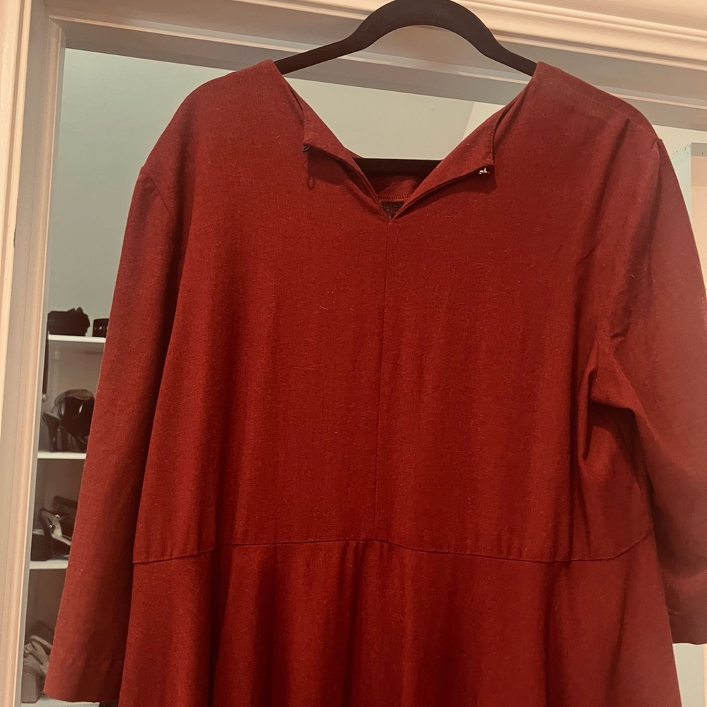 Red Long Sleeve Dress